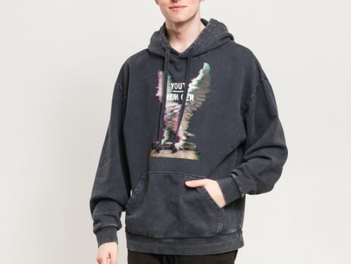 Preach Oversized Glitch Eagle Hoodie